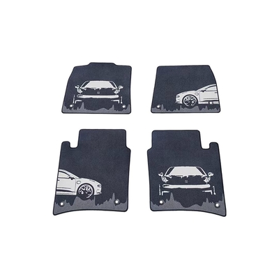 3PCS ZEEKR Car Fitment Silhouette Art Foot Cushion Copertura Superficie Design innovativo