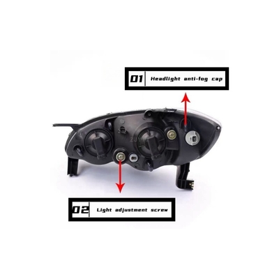 BYD F3 F3R 16.10- Assemblaggio dei fari per automobili di seconda generazione con facile installazione