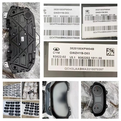 OEM 3820101XPW13A Assemblaggio di cluster di strumenti per auto per la Great Wall Gun Off-road Edition