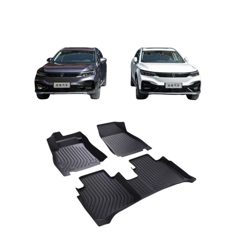 Tappeto antiscivolo doppio completamente circondato per piedi per auto per Skyworth EV6 e Skywell ET5